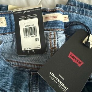Levi's Baggy Dad Blue Jeans NWT